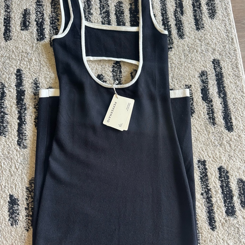 Peppermayo Knit Black Dress
